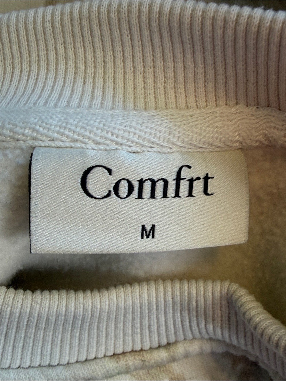 Comfrt Cozy Camo Crew White Oak Crewneck Sweatshirt Size M Unisex Oversized Cozy - Picture 5 of 9